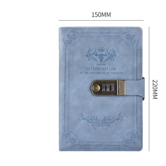 A5 Retro Codebook Journal With Lock