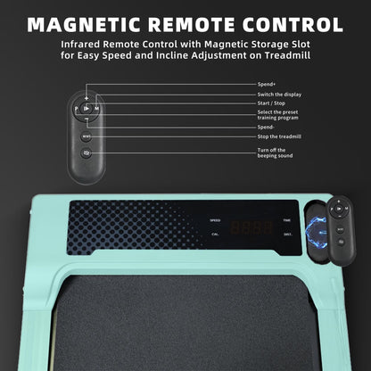 Walking Pad Under Desk Treadmill    Portable Small Treadmills For Home And Office   Super Quiet Motorized Walking Jogging Running Machine With Remote Control