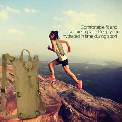 1Pc 3L Tactical Hydration Pack  Water Bladder Adjustable Water Drink Backpack For Hiking Cycling Climbing Running
