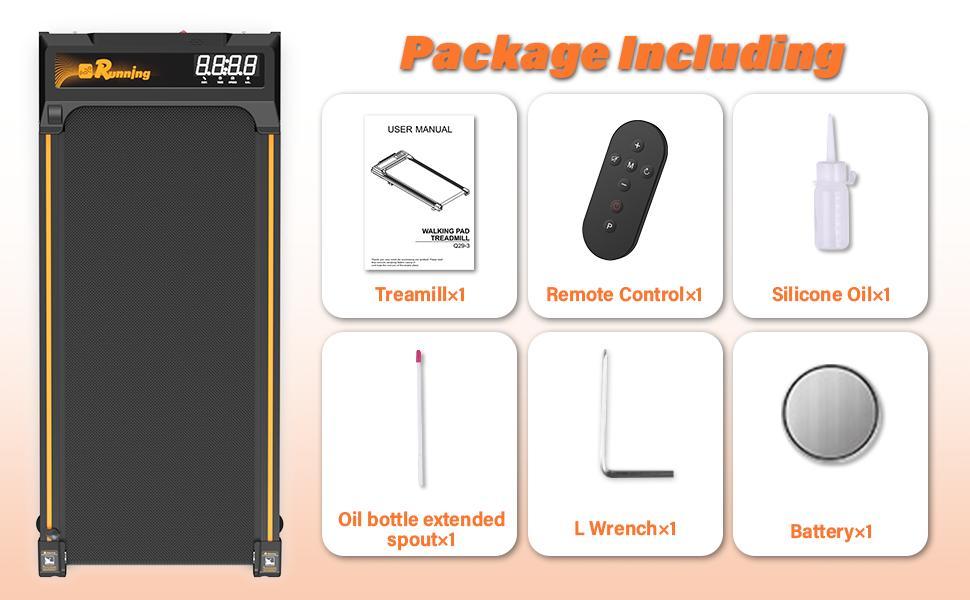 Treadmill With Remote Control, Easy-to-move Wheels, Display Screen, Three-level Incline, Suitable For Indoor Exercise And Aerobic Exercise