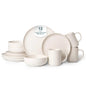 12-Piece Stoneware Dinnerware Sets With Mugs  Microwave  Dishwasher Safe  Non-Toxic Dinner Plates Bowls Set  Stackable Matte Glaze Kitchenware For 3