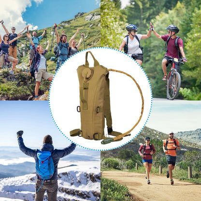 1Pc 3L Tactical Hydration Pack  Water Bladder Adjustable Water Drink Backpack For Hiking Cycling Climbing Running