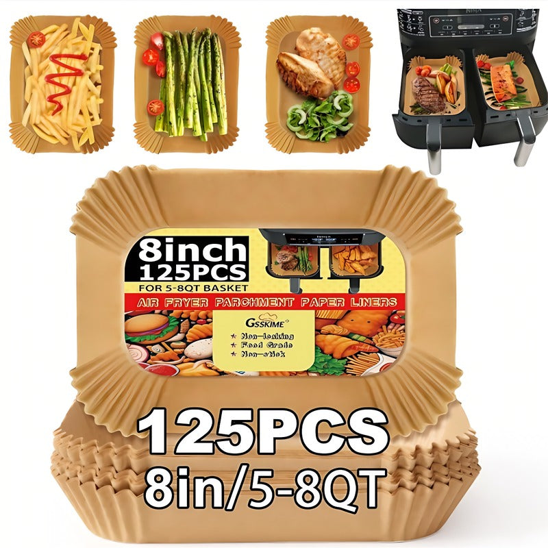 125 Pieces Of Air Fryer Baking Paper