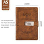 A5 Retro Codebook Journal With Lock