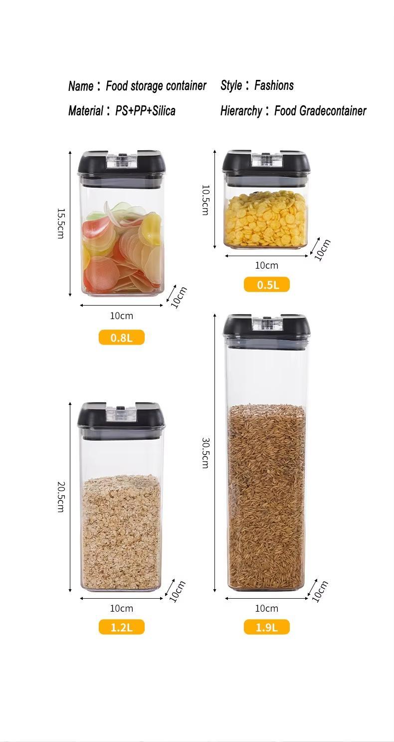 7-Piece Airtight Food Storage Set | BPA-Free Stackable Pantry Canisters | Clear Containers with Spring-Lock Lids & Reusable Labels | Mindful Kitchen Organization