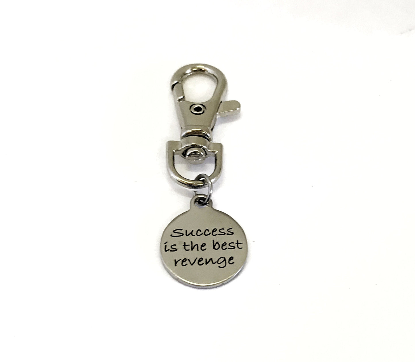 Motivational Charm, Sports Bag Charm, Success Is The Best Revenge, Motivational Gift, Inspirational Gift, Sports Bag Charm, Success Gift