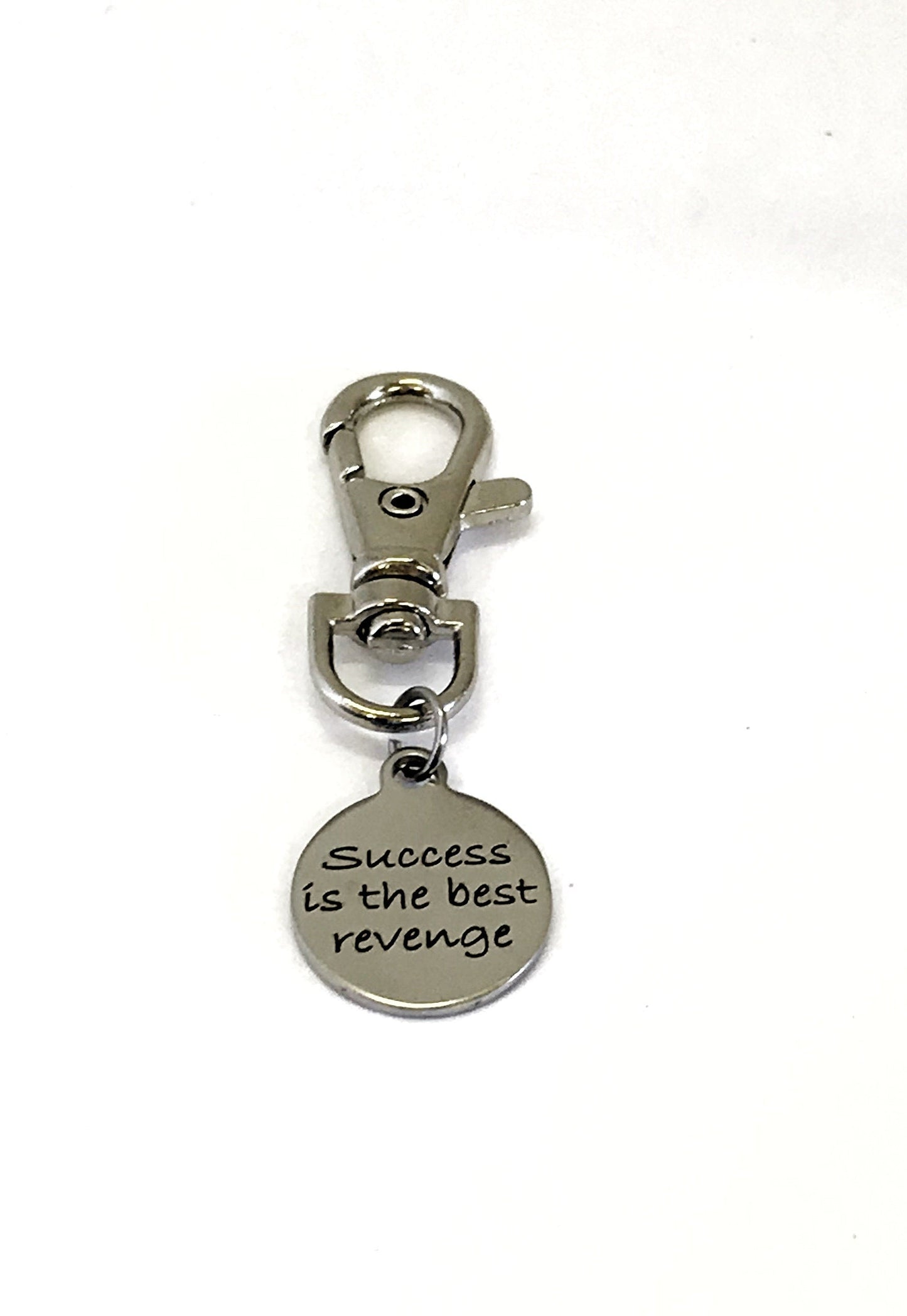 Motivational Charm, Sports Bag Charm, Success Is The Best Revenge, Motivational Gift, Inspirational Gift, Sports Bag Charm, Success Gift
