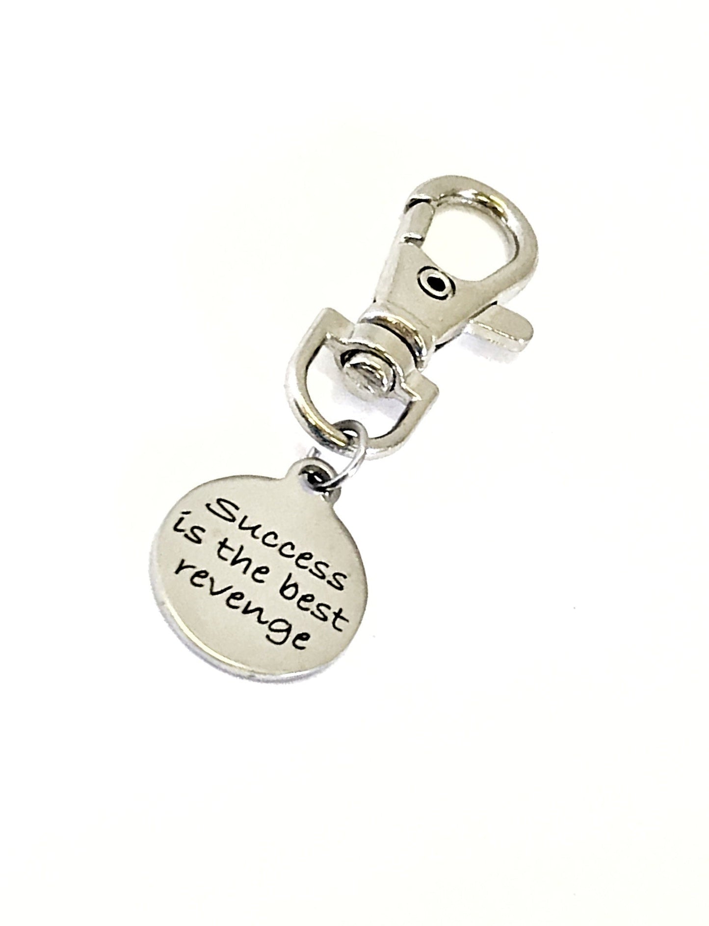 Motivational Charm, Sports Bag Charm, Success Is The Best Revenge, Motivational Gift, Inspirational Gift, Sports Bag Charm, Success Gift