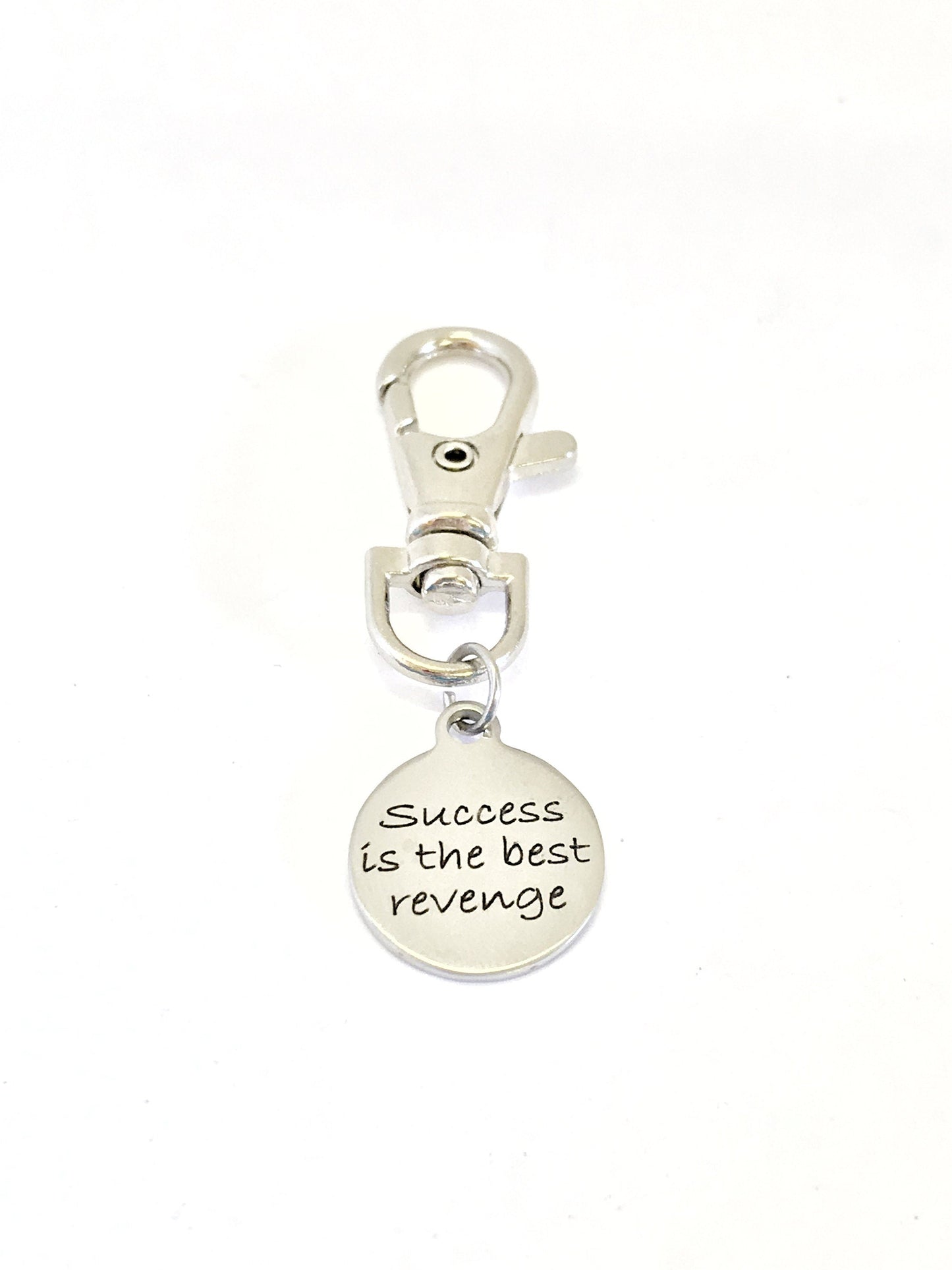 Motivational Charm, Sports Bag Charm, Success Is The Best Revenge, Motivational Gift, Inspirational Gift, Sports Bag Charm, Success Gift